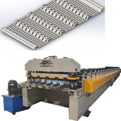 Stahlplattenprofil-Rollformmaschine mit hydraulischem Vorschneider für Effizienz