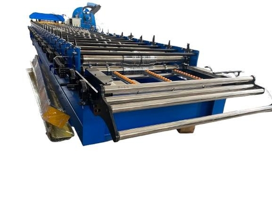 Hochwertige Metall-Dachplatten-Rollformmaschine mit PLC-Steuerung