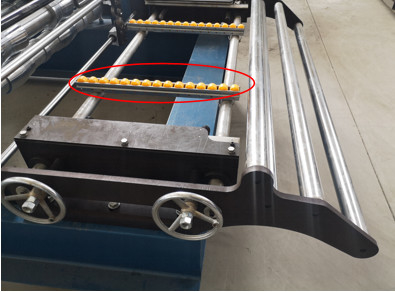 Längere Lebensdauer der Maschine Kupplungsvorrichtung Doppelschicht-Dachrollenformmaschine