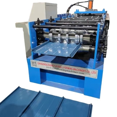 Stahlblech-Rollformmaschine für die Herstellung von Snaplock-Panels für das Stehen von Metalldecken