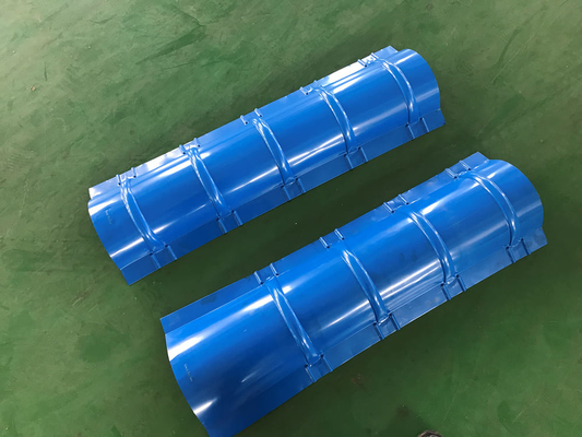 4kw Hochleistungs-Ridge Cap Roll Forming Machine für nahtloses Dachsystem