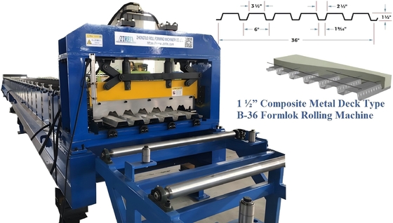 1.5&quot; Typ B-Rollformmaschine für Dachdeck-Dachdeck-Bodendecking