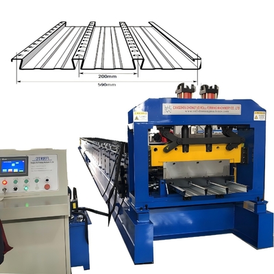 Hochgeschwindigkeits-Dovetail-Form-Floor-Stahl-Decking-Rollformmaschine