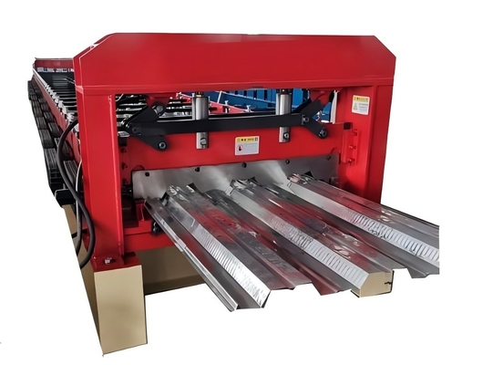 High Efficiency Metal Roof Deck Roll Forming Machine mit 3x11kw Hauptmotorleistung