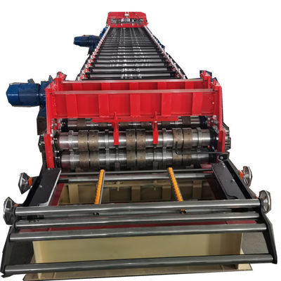 High Efficiency Metal Roof Deck Roll Forming Machine mit 3x11kw Hauptmotorleistung