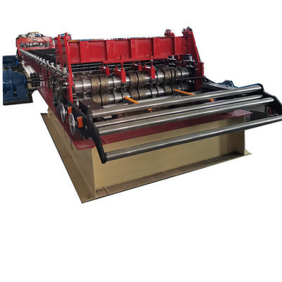High Efficiency Metal Roof Deck Roll Forming Machine mit 3x11kw Hauptmotorleistung