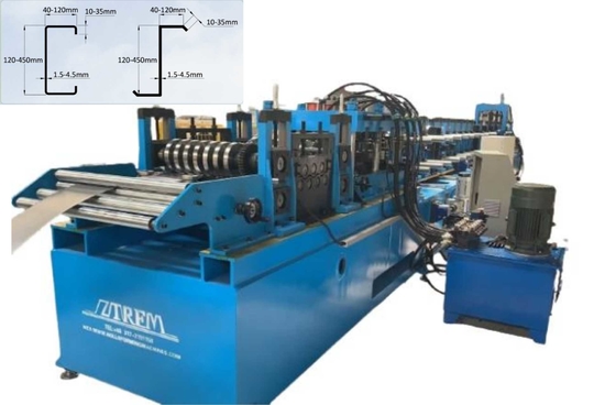 Automatische vielseitige Produktion Cz Purlin-Maschine hohe Effizienz