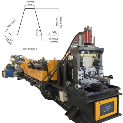 Hut Purline Roll Formmaschine machen Purlines Profil in Charge vollautomatisch