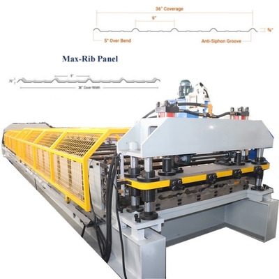 Kettengetriebene Ag-Rollformmaschine für Dachplatten 220v