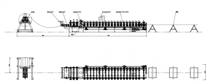 Lineares Verschlussstehfalz-Plattenrollen des Selbst 680, das Maschinenfunktionsfluß bildet
